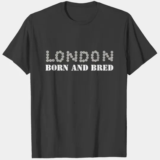 London Born and Bred Pearly Buttons Personalised T-shirt