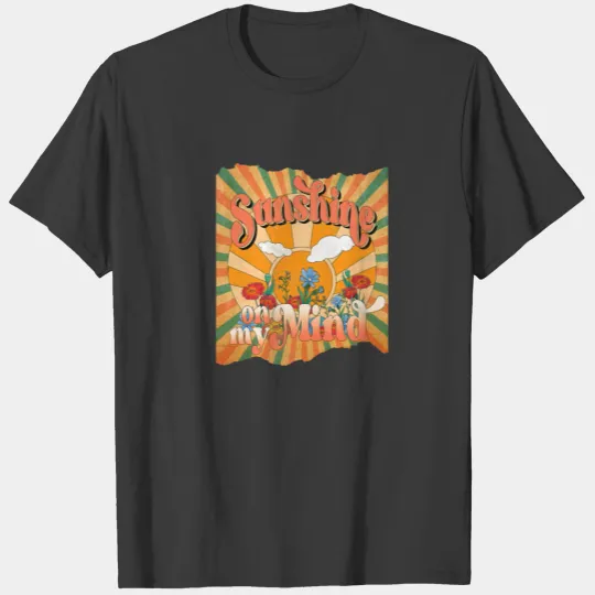 Retro Sunshine On My Mind Y2K Aesthetic Hippie Cam T-shirt