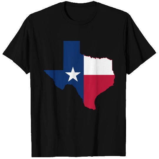 Texas map flag T-shirt