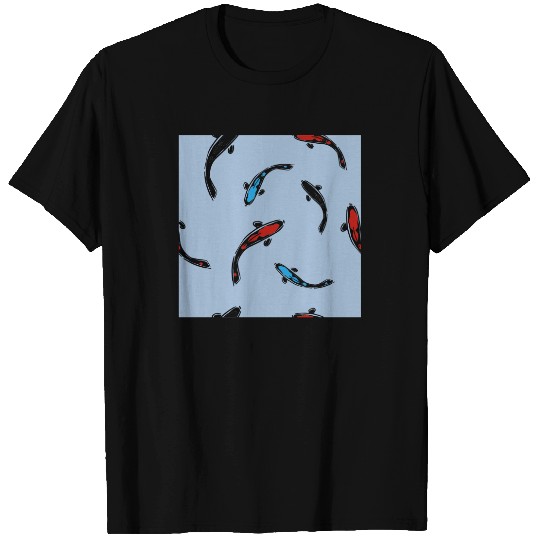Ornamental Koi Fish Swimming T-shirt