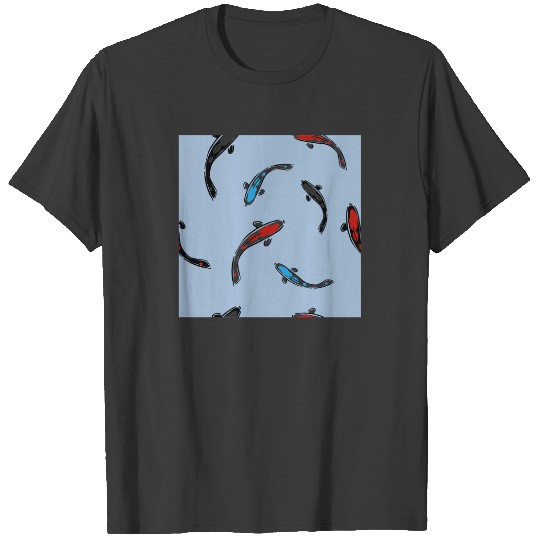 Ornamental Koi Fish Swimming T-shirt