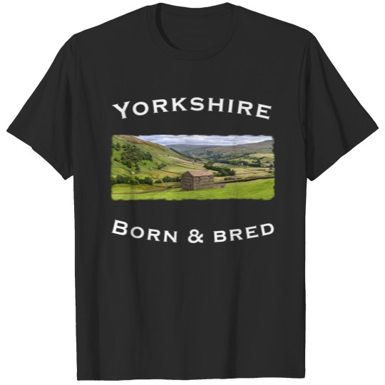 Discover Yorkshire Born and Bred Dark T T-shirt