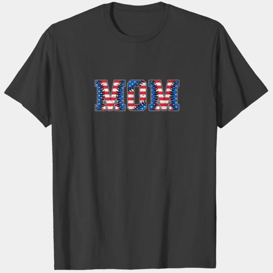 Baseball Mom S For Women 4Th Of July Decorations T-shirt
