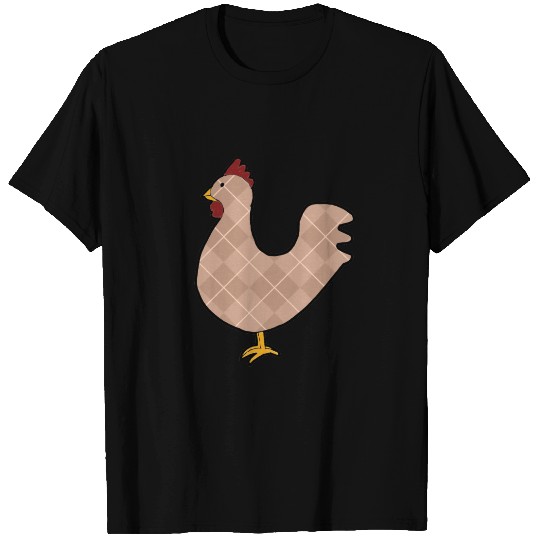 Argyle Folk Art Rooster T-shirt