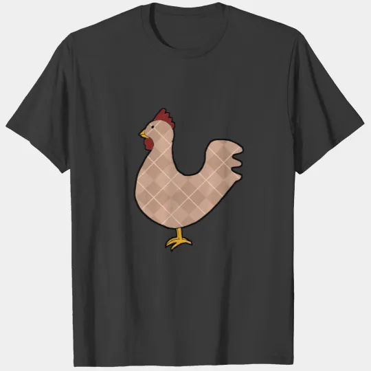 Argyle Folk Art Rooster T-shirt