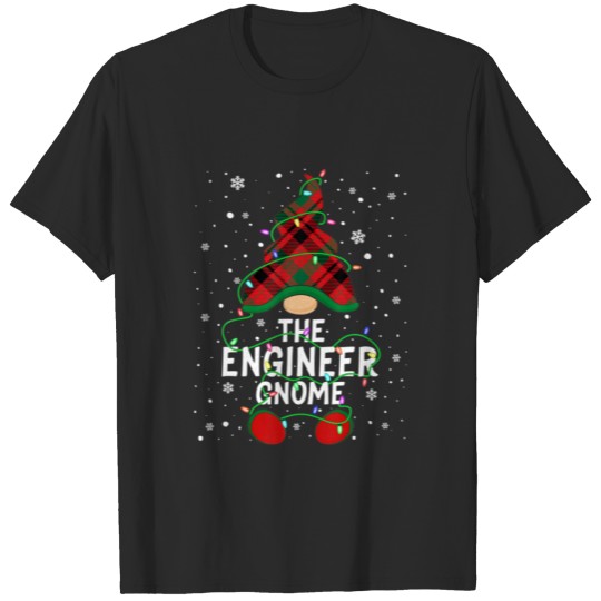 Discover The Engineer Gnome Family Matching Group Xmas Ligh T-shirt