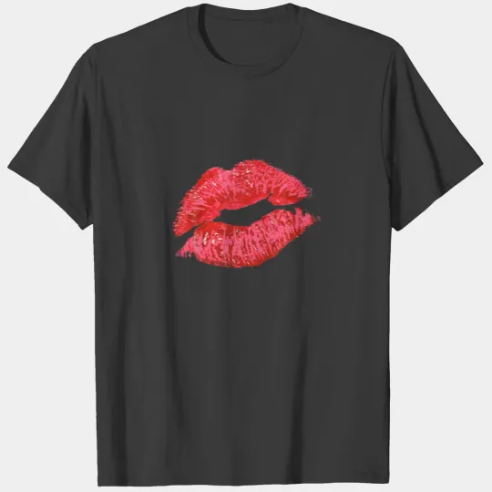 Sexy Lips Red Lipstick Kiss T-shirt