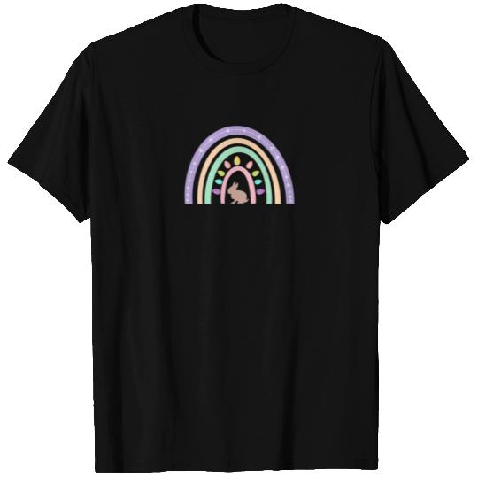 Easter Bunny Rainbow Mommy And Me Matching T-shirt