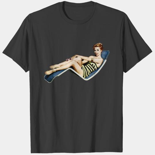 Retro 1950s Beach Pinup T-shirt