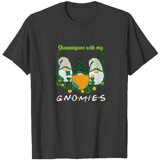St Patrick's Day Shenanigans Gnomies Gnome Shamroc T-shirt