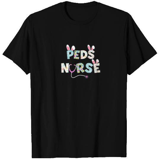 Cute Easter Peds Nurse Bunny Ears Happy Easter Egg T-shirt