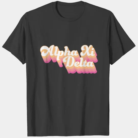 Alpha Xi Delta | Groovy Script T-shirt