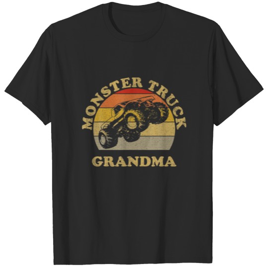 Discover Vintage Monster Truck Monster Truck Grandma Retro T-shirt