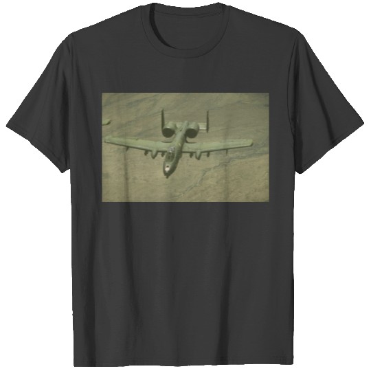 A-10 Warthog anti-tank aircraft, aerial shot T-shirt