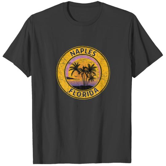 Vintage Naples Florida Retro 70S 80S Tropical Beac T-shirt