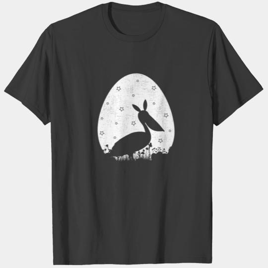 Easter Egg Vintage Retro Style Pelican Bird Easter T-shirt