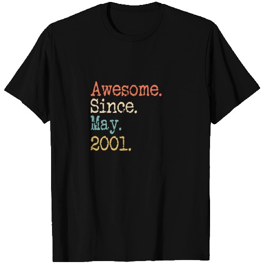 Awesome Since May 2001 21St Birthday Funny T-shirt