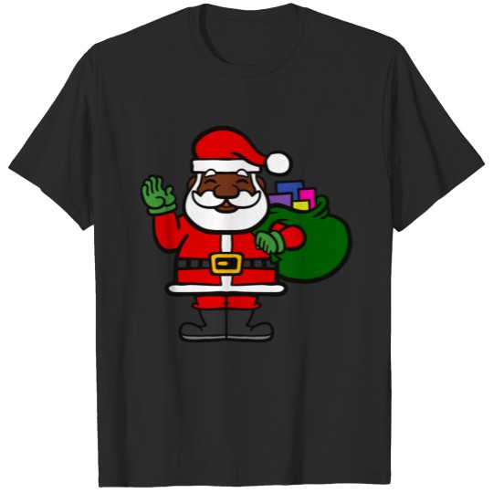 Discover african black santa claus xmas T-shirt