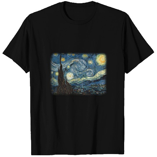 Vincent van Gogh, Starry Night. Famous art. T-shirt