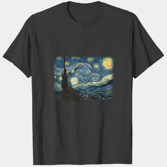 Vincent van Gogh, Starry Night. Famous art. T-shirt
