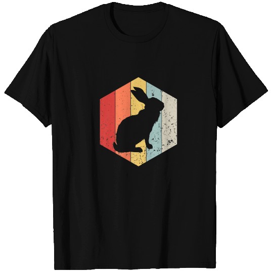 Retro Rabbit Vintage Rabbit Silhouette Bunny Anima T-shirt