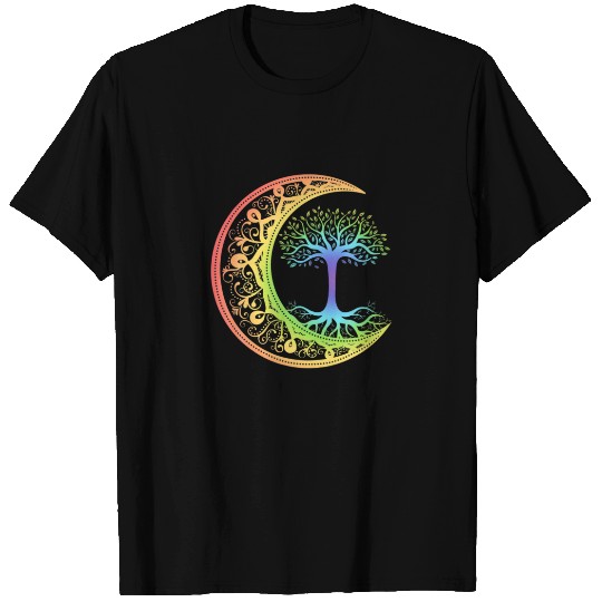 Chakra Tree Of Life Mandala Zen Yoga Om Symbol Bud T-shirt