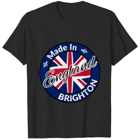 Discover Made in Brighton England Union Jack Flag T-shirt