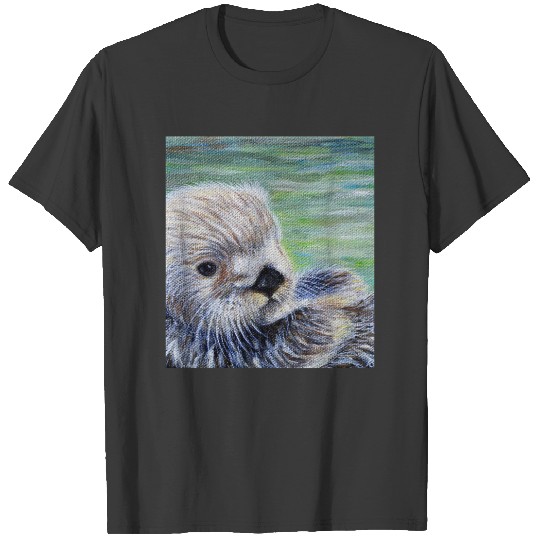 Sea Otter Painting T-shirt