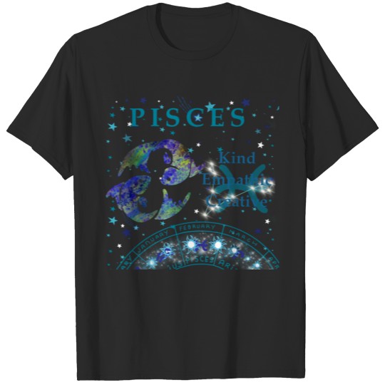 Discover Kid Retro Pisces Zodiac Traits T-shirt
