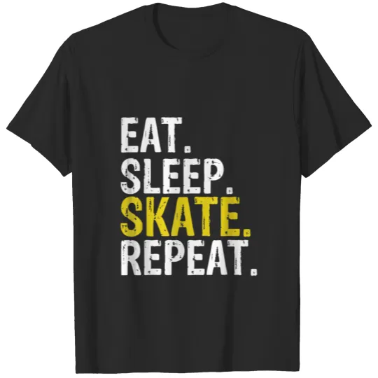 Discover Eat Sleep Skate Repeat Gift Ice Skating Sweat T-shirt