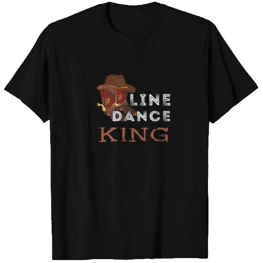 Mens Line Dance King Line Dancing Western Country T-shirt