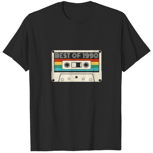 Discover 32 Birthday Vintage Best Of 1990 Retro Cassette T-shirt