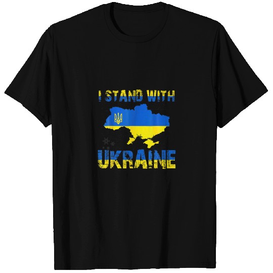 I Stand With Ukraine Support Lover Ukrainian Flag T-shirt