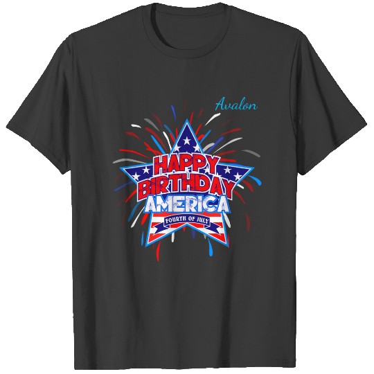 Discover Happy Birthday America Maternity T-shirt