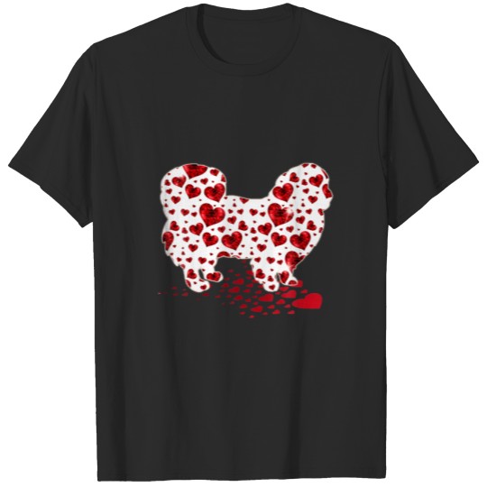 Discover Pekingese Hearts Valentine's Day Yorkie Dog Lover T-shirt