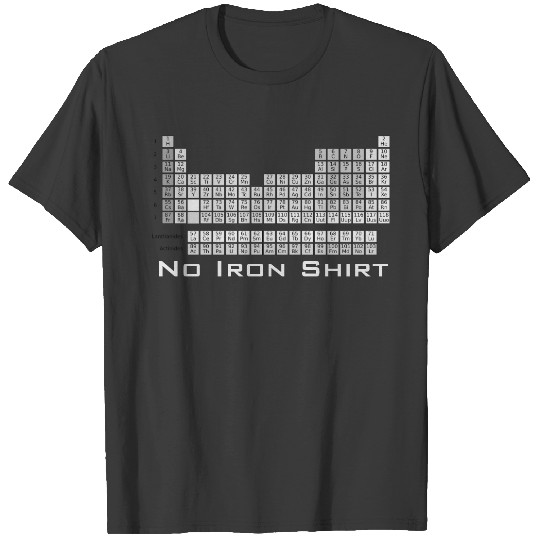 No Iron Periodic Table Kid T-shirt