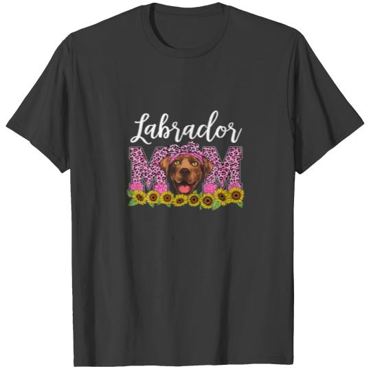 Labrador Mom Leopard Mother's Day Best Labrador Do T-shirt