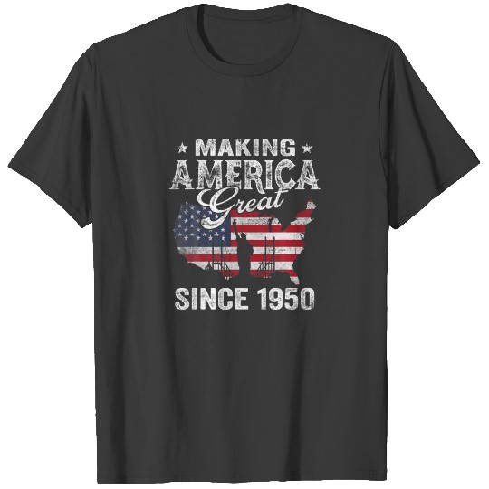 Discover USA American Flag Making America Great Since 1950 T-shirt