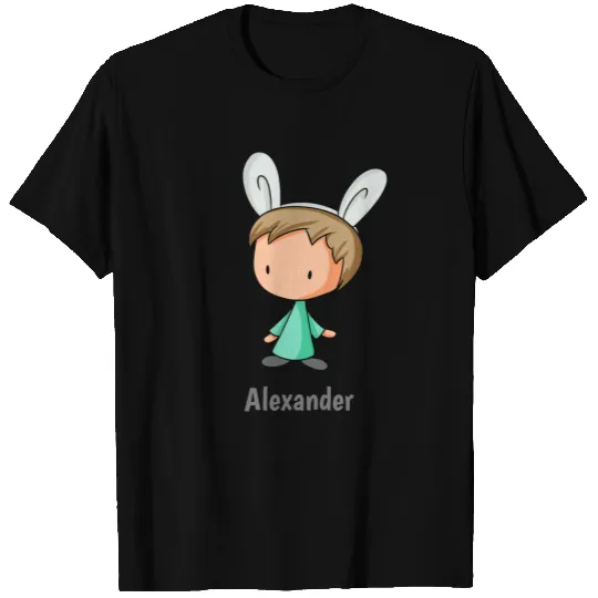 Cute Toddler Boy with Bunny Ears Easter T-shirt