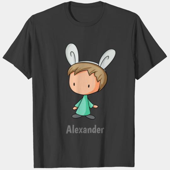 Cute Toddler Boy with Bunny Ears Easter T-shirt