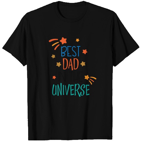 BEST DAD IN THE UNIVERSE SPACE STARS FATHER DADDY T-shirt
