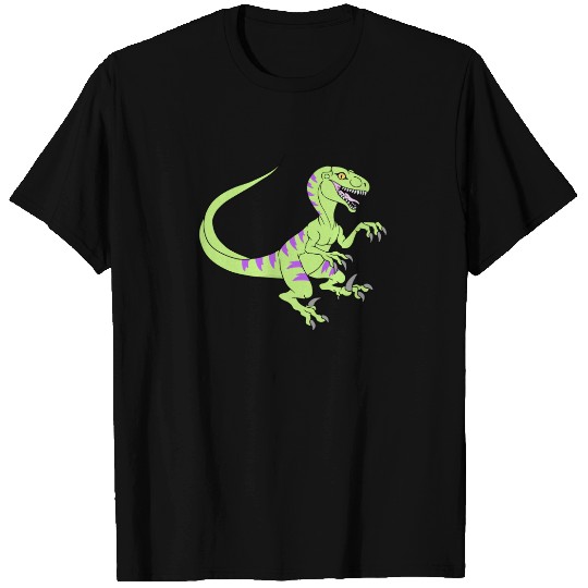 Vintage neon velociraptor green T-shirt