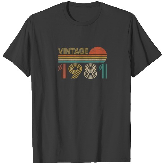Discover Vintage 1981 Limited Edition 39 Years Birthday T-shirt
