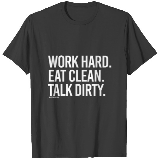 Work hard Eat clean Talk dirty -   Training Fitnes Sleeveless T-shirt