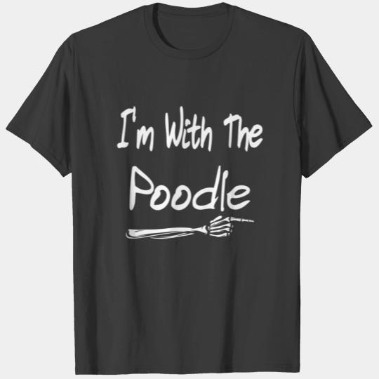 I'm With The Poodle Dog Halloween Costume Adult Fo T-shirt