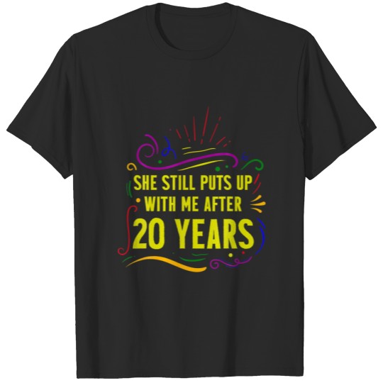 Discover 20th 20 year Wedding Anniversary Gift Greatest Hus T-shirt