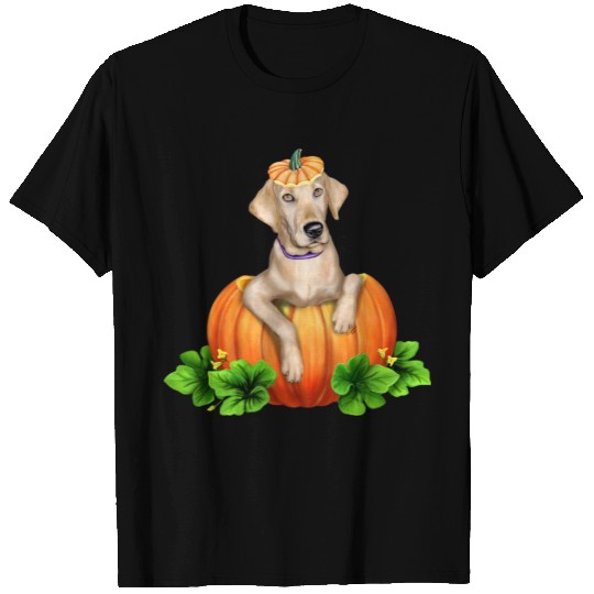 Yellow Lab Halloween Labr-O-Lantern T-shirt