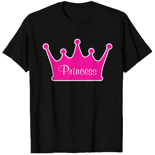 Pink Little Sister Princess Crown T-shirt
