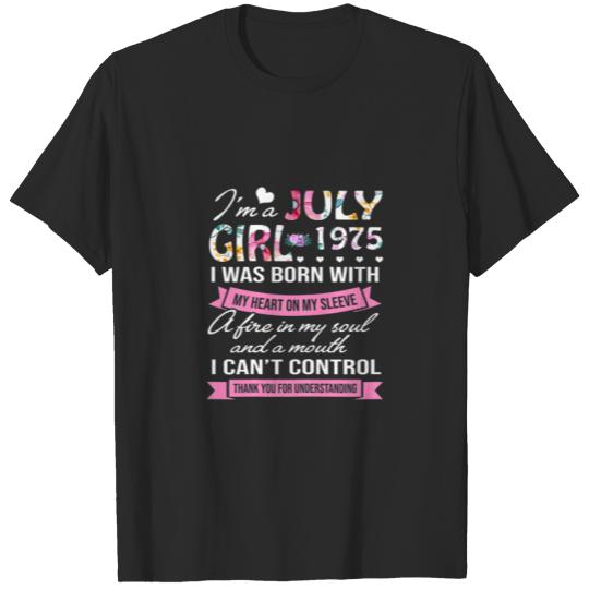 Discover Awesome Since 1975 47Th Birthday I'm A July Girl 1 T-shirt