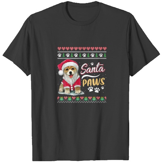 Santa Paws Christmas Dog - Merry Christmas Funny X T-shirt